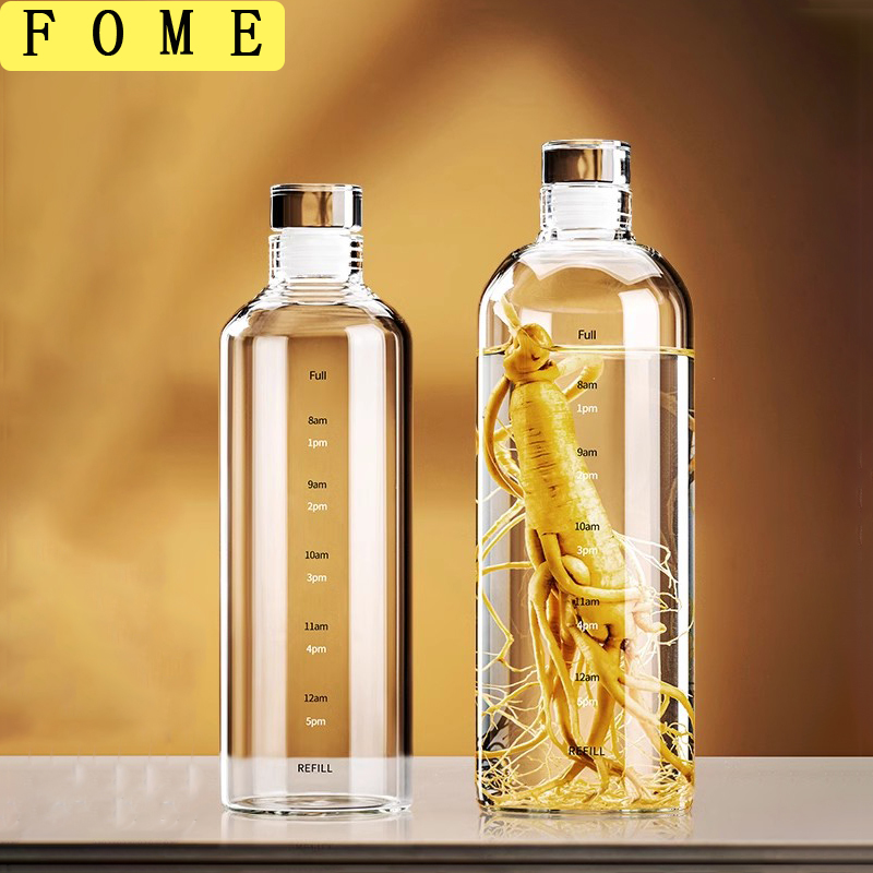 Outdoor Sport Glass Water Bottle - FOME Cam Spor Su Şişesi Zaman