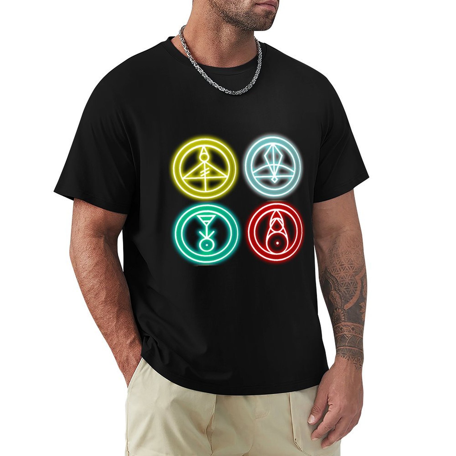 Outdoor Sportsman Group - Group Glyphs - Işıklı Tişört Açık