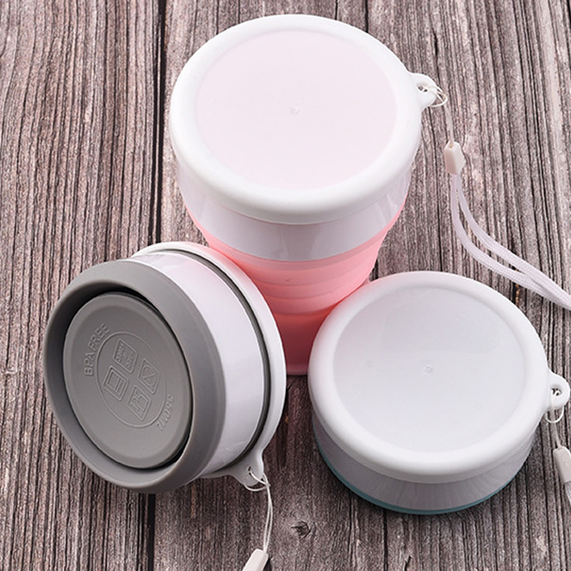 Outdoor Sport Glass Water Bottle - 200Ml silikon katlanır cam kamp seyahat