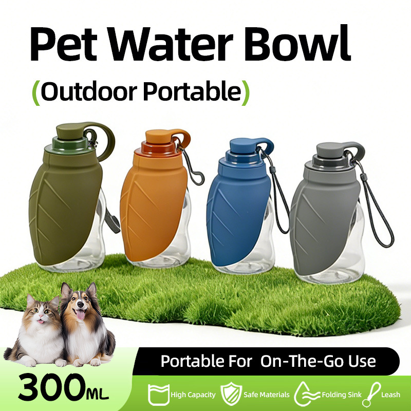 Outdoor Sport Glass Water Bottle - Spor Taşınabilir Evcil Hayvan Köpek Su