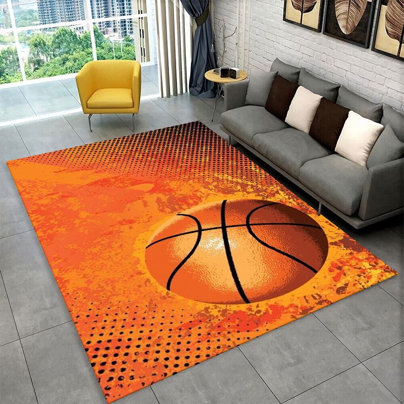 Outdoor Sport Court Flooring - Retro Basketbol Sahası Desenli Geniş Alan