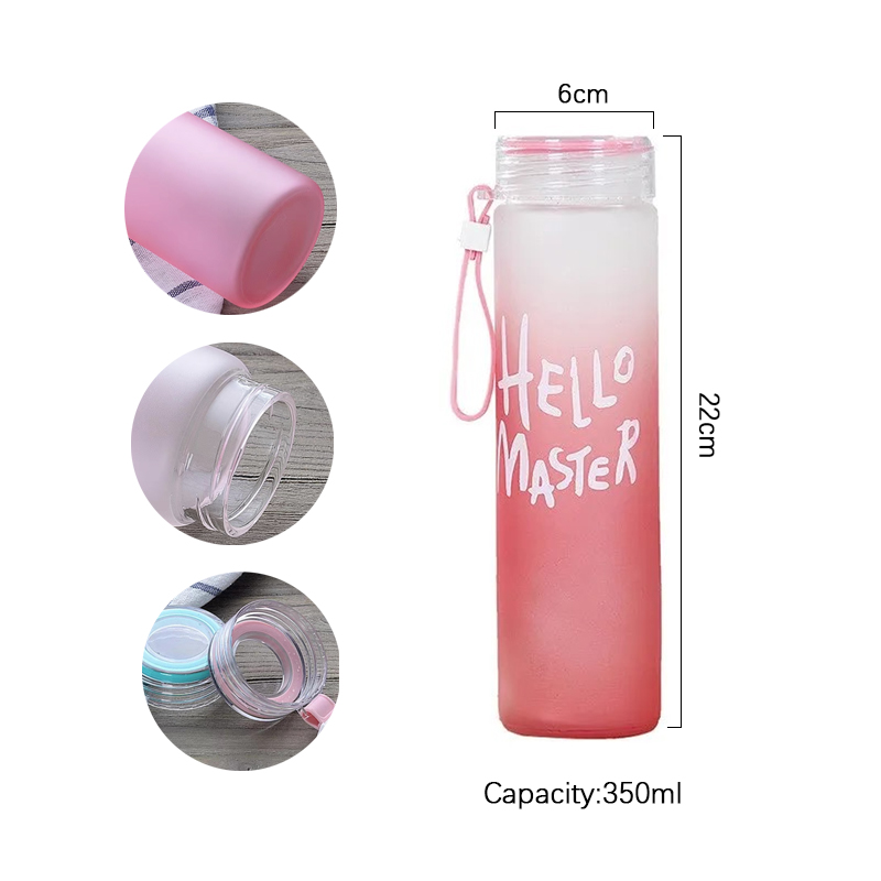 Outdoor Sport Glass Water Bottle - Aktif Yaşam Tarzı için 350ml Spor
