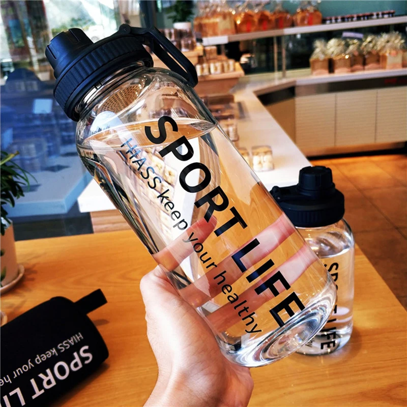 700ml/1000ml büyük kapasiteli  - Outdoor Sport Glass Water Bottle incelemesi ve fiyatı