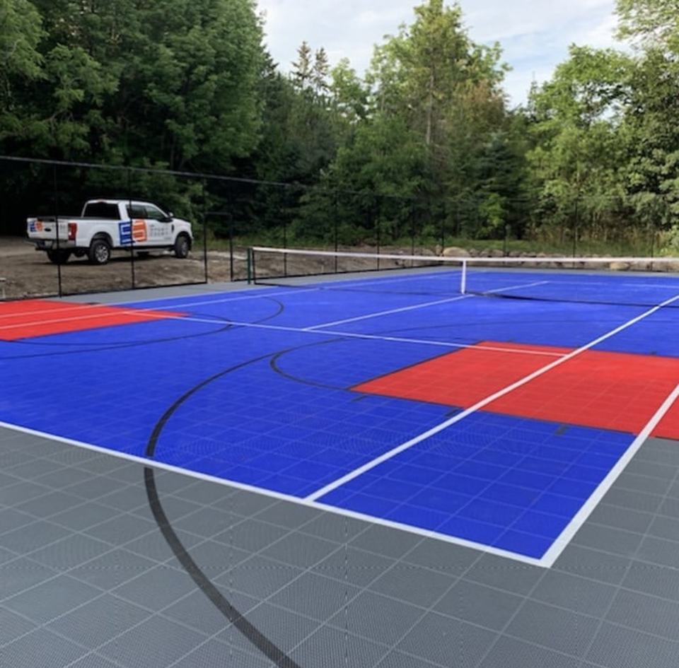 Çevre Dostu Plastik Özel Logol - Outdoor Sport Court Tiles incelemesi ve fiyatı