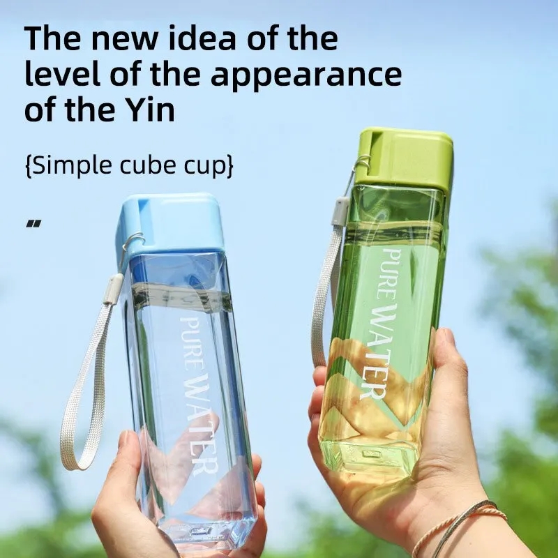 450 ml, 1 adet Şeffaf Kare İçm - Outdoor Sport Glass Water Bottle incelemesi ve fiyatı