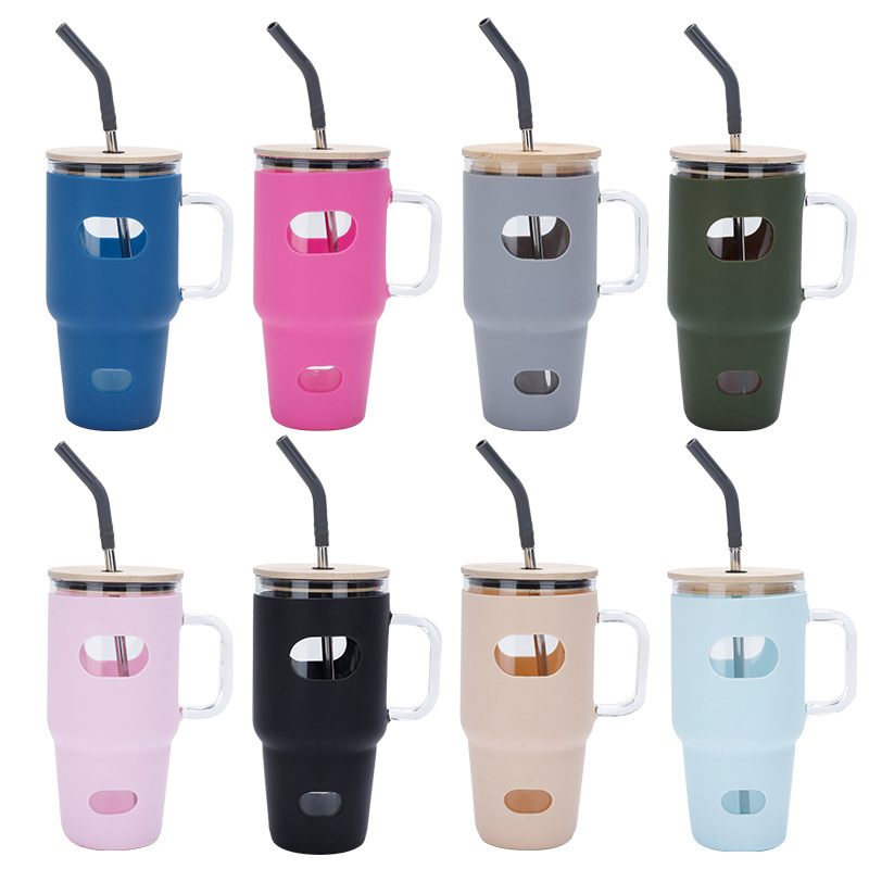 32oz taşınabilir silikon cam b - Outdoor Sport Glass Water Bottle incelemesi ve fiyatı