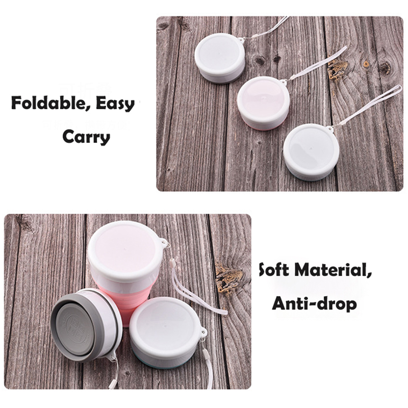 200Ml silikon katlanır cam kam - Outdoor Sport Glass Water Bottle incelemesi ve fiyatı