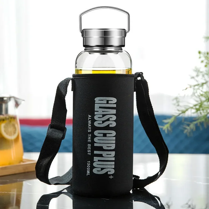 Askılı 2L Cam Su Şişesi, Spor  - Outdoor Sport Glass Water Bottle incelemesi ve fiyatı