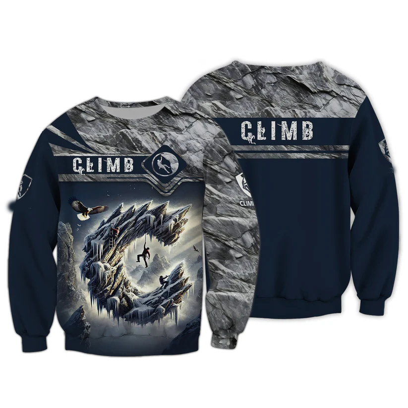 Erkek 3D Tırmanış Baskılı Tişö - Outdoor Sport Club incelemesi ve fiyatı