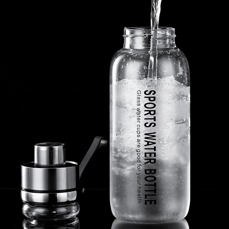 1.0/1.2 L Cam Su Şişesi Kumaş  - Outdoor Sport Glass Water Bottle incelemesi ve fiyatı