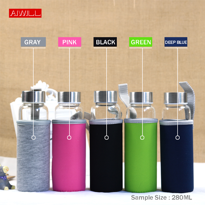 AIWILL sıcak satış cam spor su - Outdoor Sport Glass Water Bottle incelemesi ve fiyatı