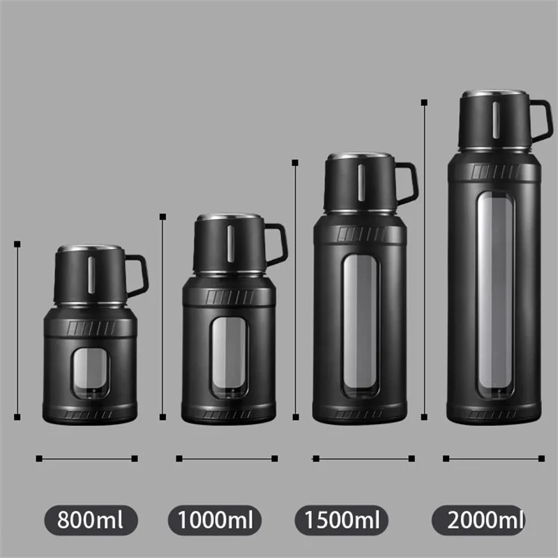 Büyük Kapasiteli 2L Cam Su Şiş - Outdoor Sport Glass Water Bottle incelemesi ve fiyatı